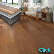 Pavimento SPC in Polvere di Pietra click 5mm HI-RES 1220x228mm (sp. 4+1) mod. VALLEY
