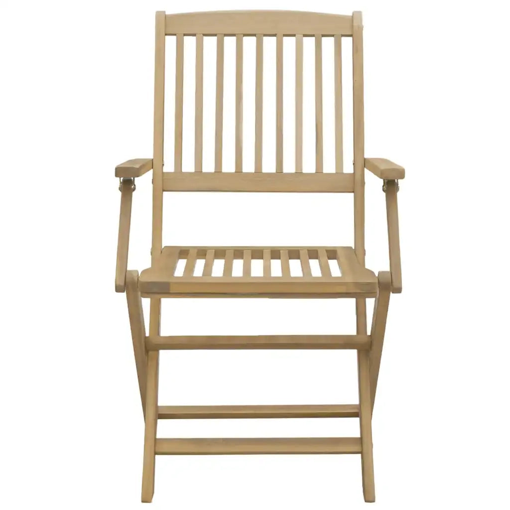 Sedie Giardino Pieghevoli 2 pz 54x61x88 cm Massello Acacia 365741