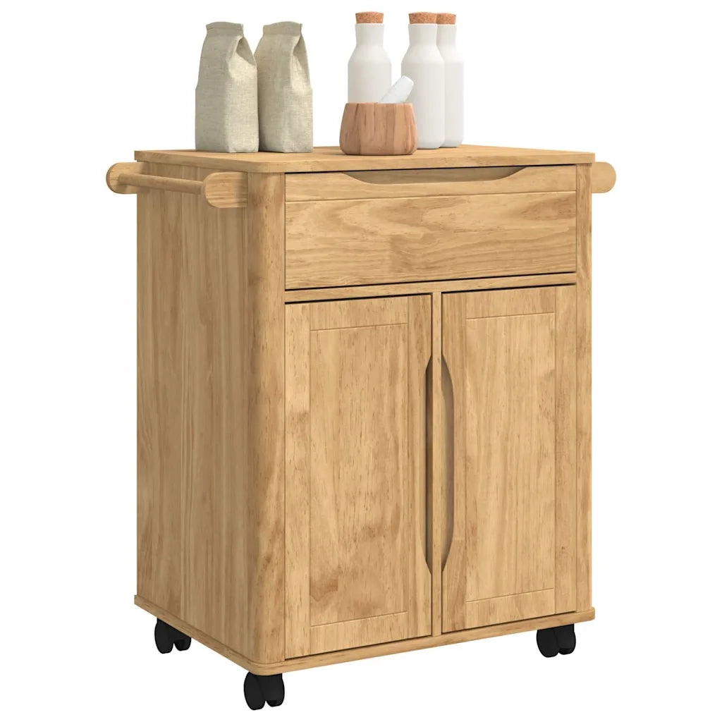 Carrello da Cucina FLORO Marrone cerato 72,5 x 45 x 80 cm
