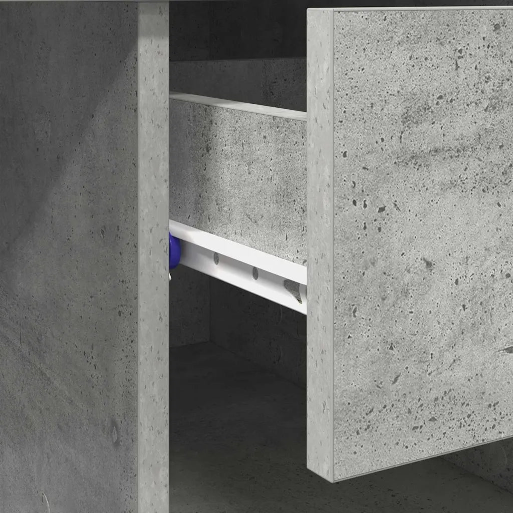 Scrivania | Tavolo da Ufficio Grigio cemento 90 x 49 x 75 cm Legno multistrato