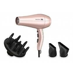 GA.MA Phon Keration Diva 3D: preserva la cherativa naturale dei capelli, tecnologia agli ioni, anti crespo, 2300W, motore AC a lunga durata, Sei combinazioni di temperatura e velocità, colpo d'aria fredda incluse 2 bocchette e 1 diffusore