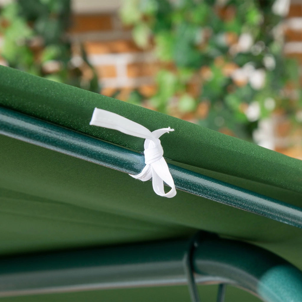Altalena da Giardino 3 Posti con Cuscino ¨C zephmum ¨C Grigio Verde 172x110x153 cm