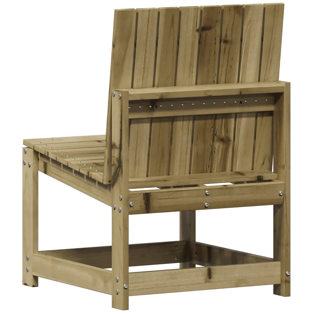 Sedia da patio-Sedia da Giardino 50,5x55x77 cm in Legno Impregnato di Pino