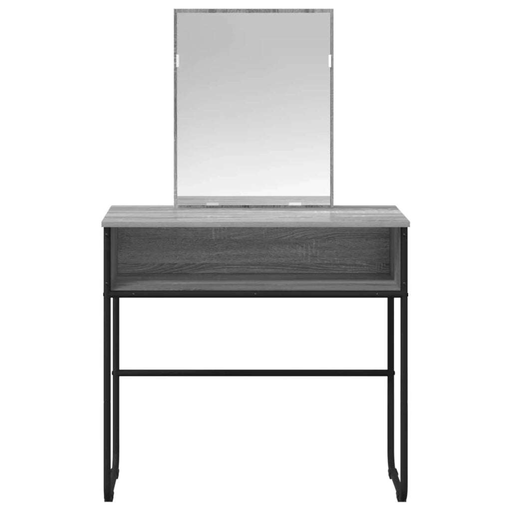 Tavolo da Trucco con lo scaffale Sonoma grigio 81 x 40 x 131 cm 8007692