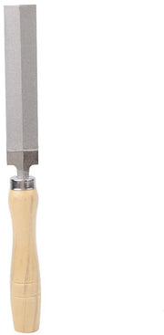 Vijella a Diamante con Manubrio in Legno - Materiale Metallico e Vetro - Affilatura - Lavorazione del Legno - Attrezzo da Giardino 125mm - Vijella a Diamante
