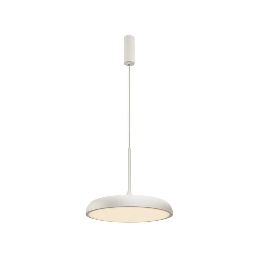Maytoni Lampadario moderno Gerhard 1 luce LED integrato bianco metallo diffusore acrilico