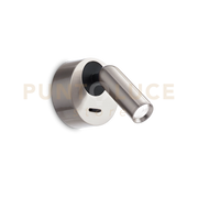 BEAN APPLIQUE A PARETE  LED 3000k 3W  200 lm NICKEL CON INTERRUTTORE