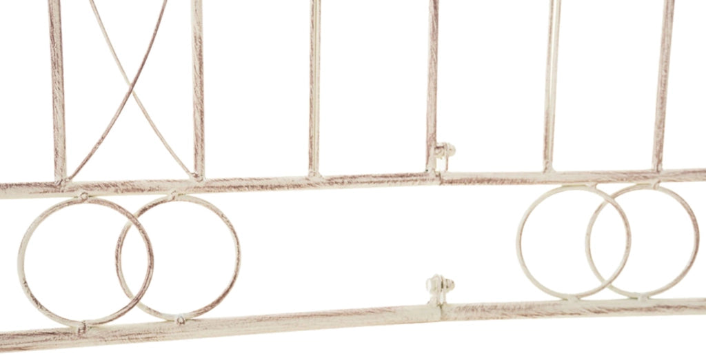Set di 4 recinzioni da giardino Mangold crema antica