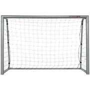 Porta da Calcio con Viti e Picchetti inclusi 240x85x160 cm in PE e Metallo Grigio