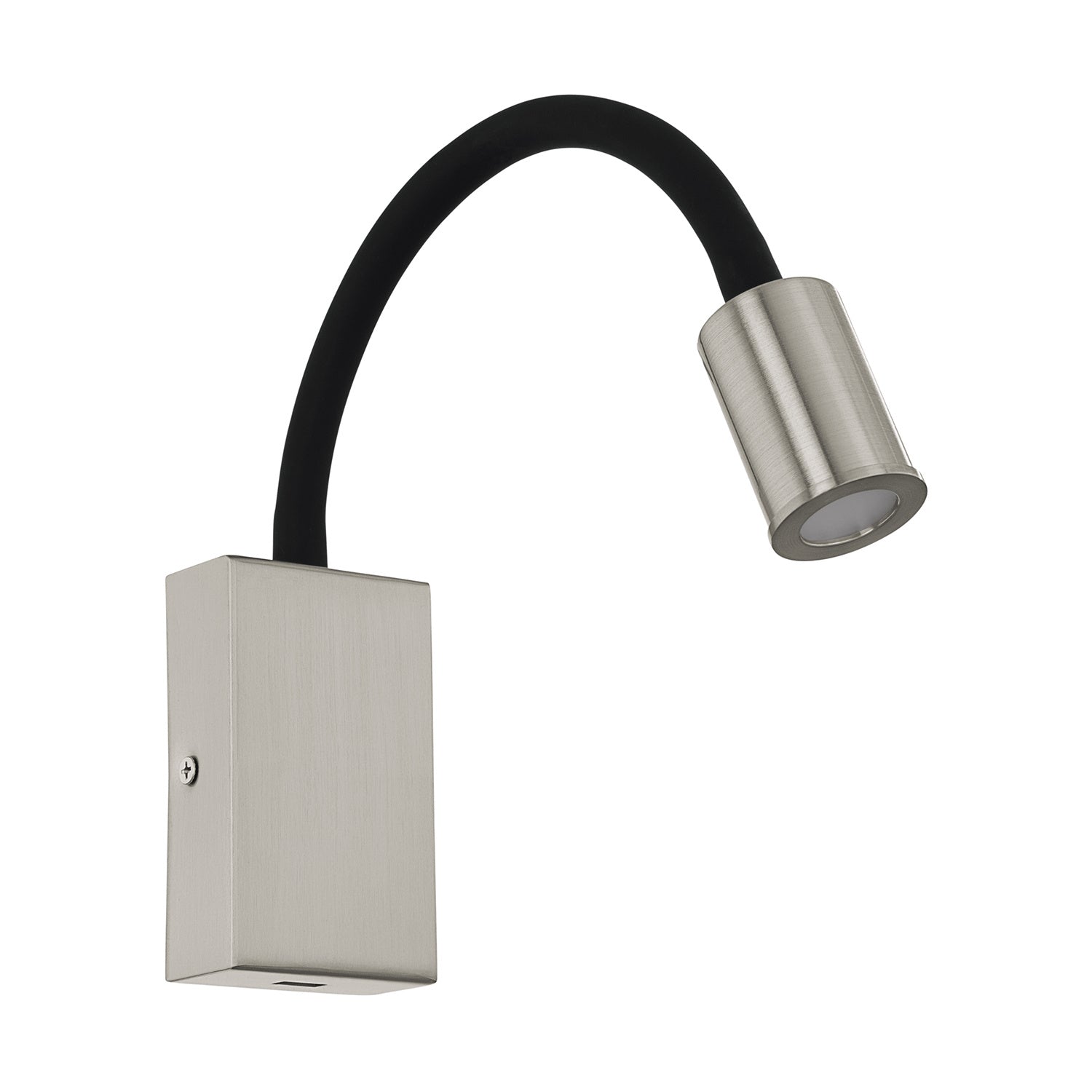 Applique Moderna Tazzoli Acciaio Nichel Satinato Luce Led Integrato 3,8W