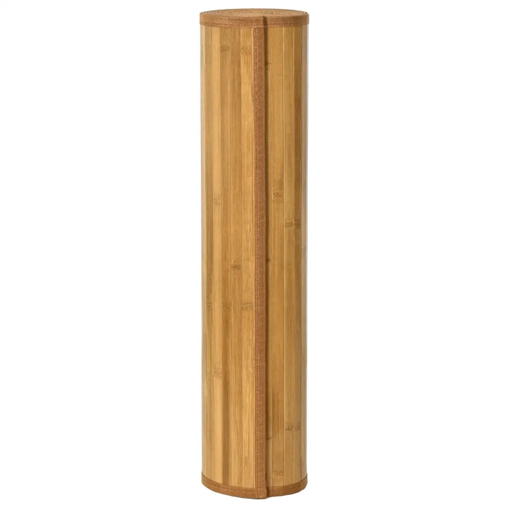 Tappeto Rettangolare Naturale 100x300 cm in Bambù 376949