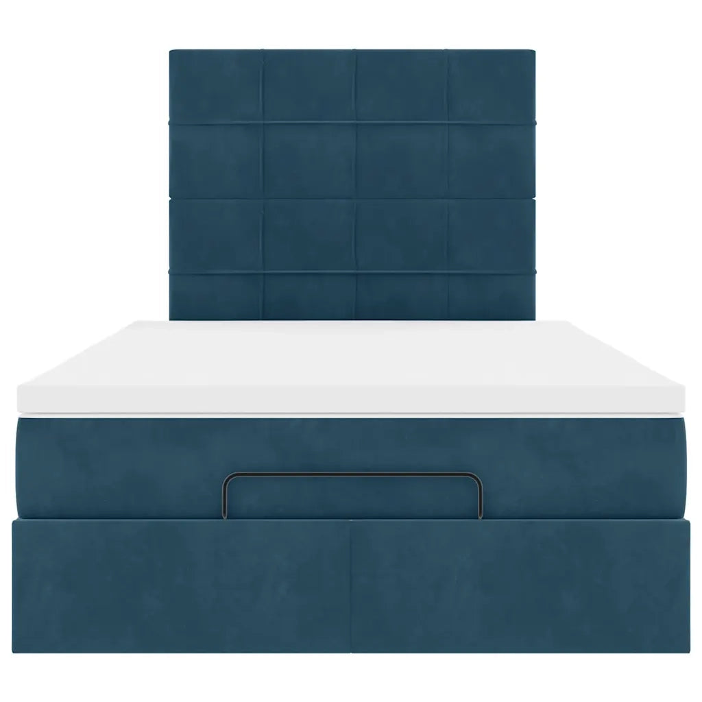 Struttura Letto Pouf con Materassi 120x190 cm Velluto 3314310