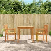 Set da Pranzo per Giardino 3 pz in Legno Massello di Acacia 3206275