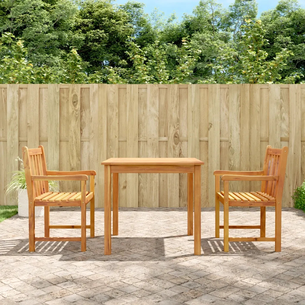 Set da Pranzo per Giardino 3 pz in Legno Massello di Acacia 3206275