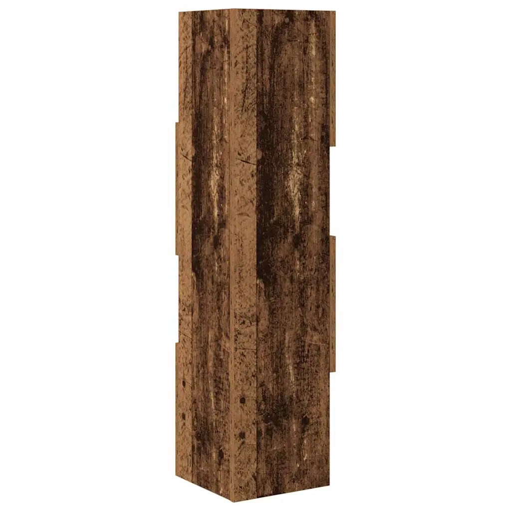 Mobile angolare Legno vecchio 25,5x25x102cm Legno multistrato