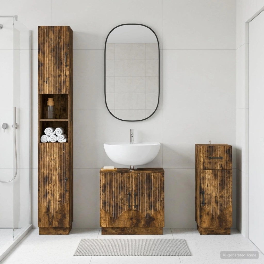 Set di armadietti da bagno in 3 pezzi HOORN 3417878