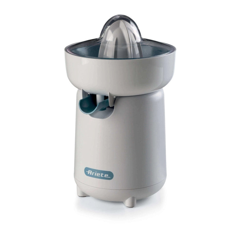 Spremiagrumi 40W, 2 coni di spremitura, coperchio protezione, beccuccio antigoccia - Bianco & Celeste