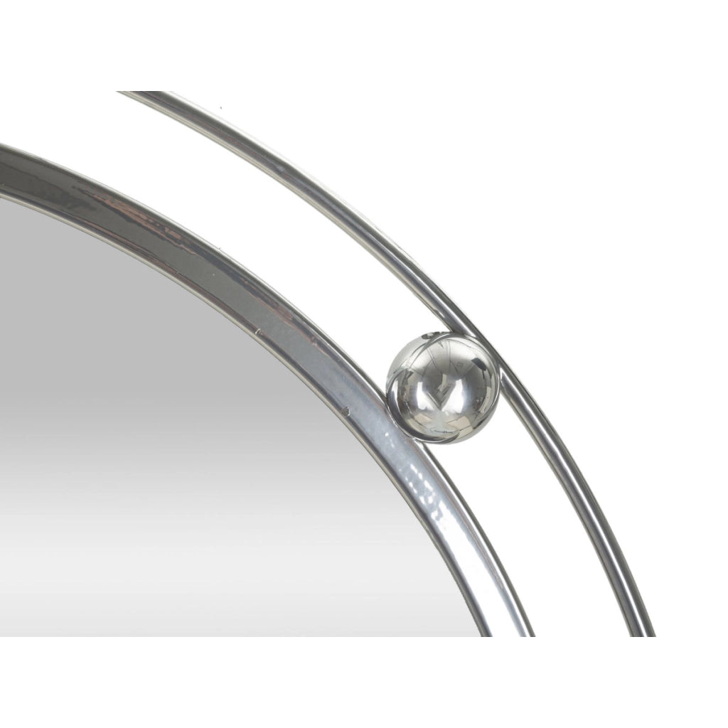 Specchio con Cornice VKH506, Argento, Metallo, 85x7x80,6 cm