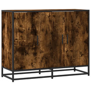 Credenza | Madia | Buffet da pranzo | Armadio da pranzo Rovere Fumo 94x35x76 cm in Legno Multistrato