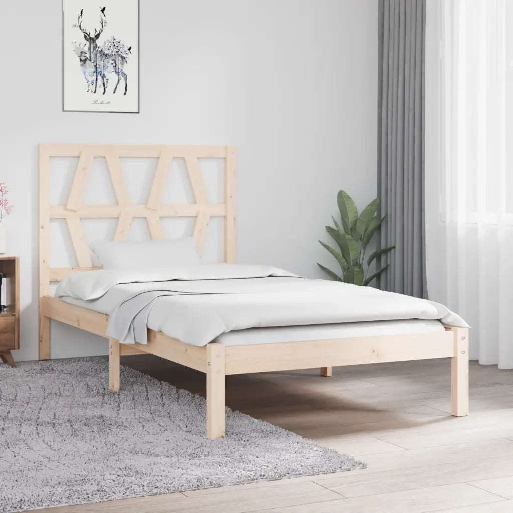 Giroletto-Struttura Letto in Legno Massello di Pino 90x200 cm 882765