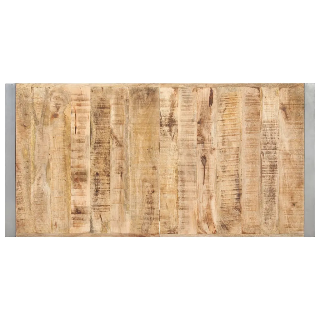 Tavolo da Pranzo 140x70x75 cm in Legno Massello di Mango Grezzo cod mxl 16120