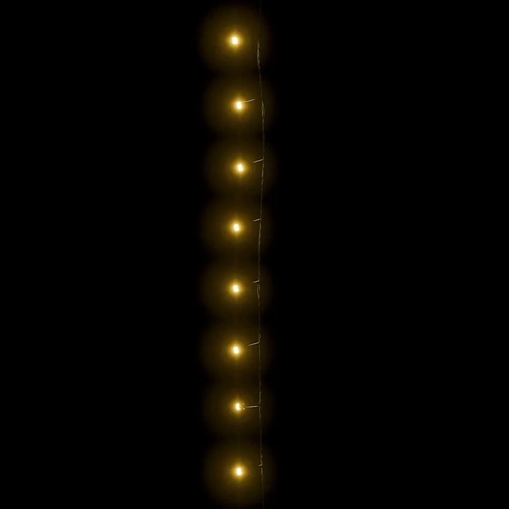 Stringa di Luci 2000 LED Interni Esterni 200m IP44 Bianco Caldo 51298