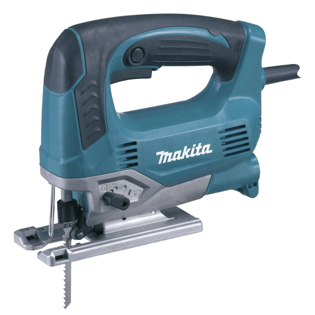 Makita JV0600J Seghetto Alternativo Elettrico 650 W 90 mm legno 20 mm alluminio azione orbitale 3 posizioni colore Nero Blu