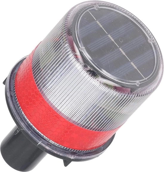 LED Flitser a Energia Solare - Impermeabile - Riflettente - Migliorato Visibilità - Stroboscopio di Sicurezza - Lavorazione Notturna - Viaggi