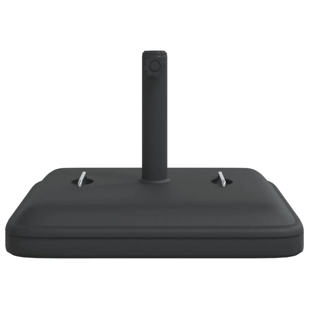 Base per ombrellone quadrata 50 x 50 x 33 cm 2 maniglie per il trasporto stile moderno nero PE 02_0056657