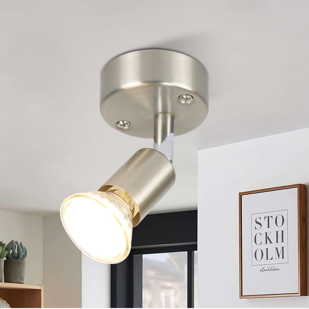 ZMH Faretto da soffitto moderni 1 fiamma GU10 con lampadina inclusa