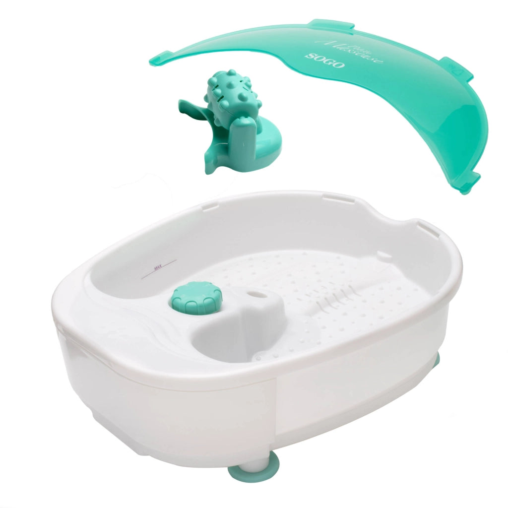 Idromassaggio per piedi elettrico con 3 funzioni, vibrazioni e bolle, 36 getti d'acqua 90W, termostato sicurezza - SOGO