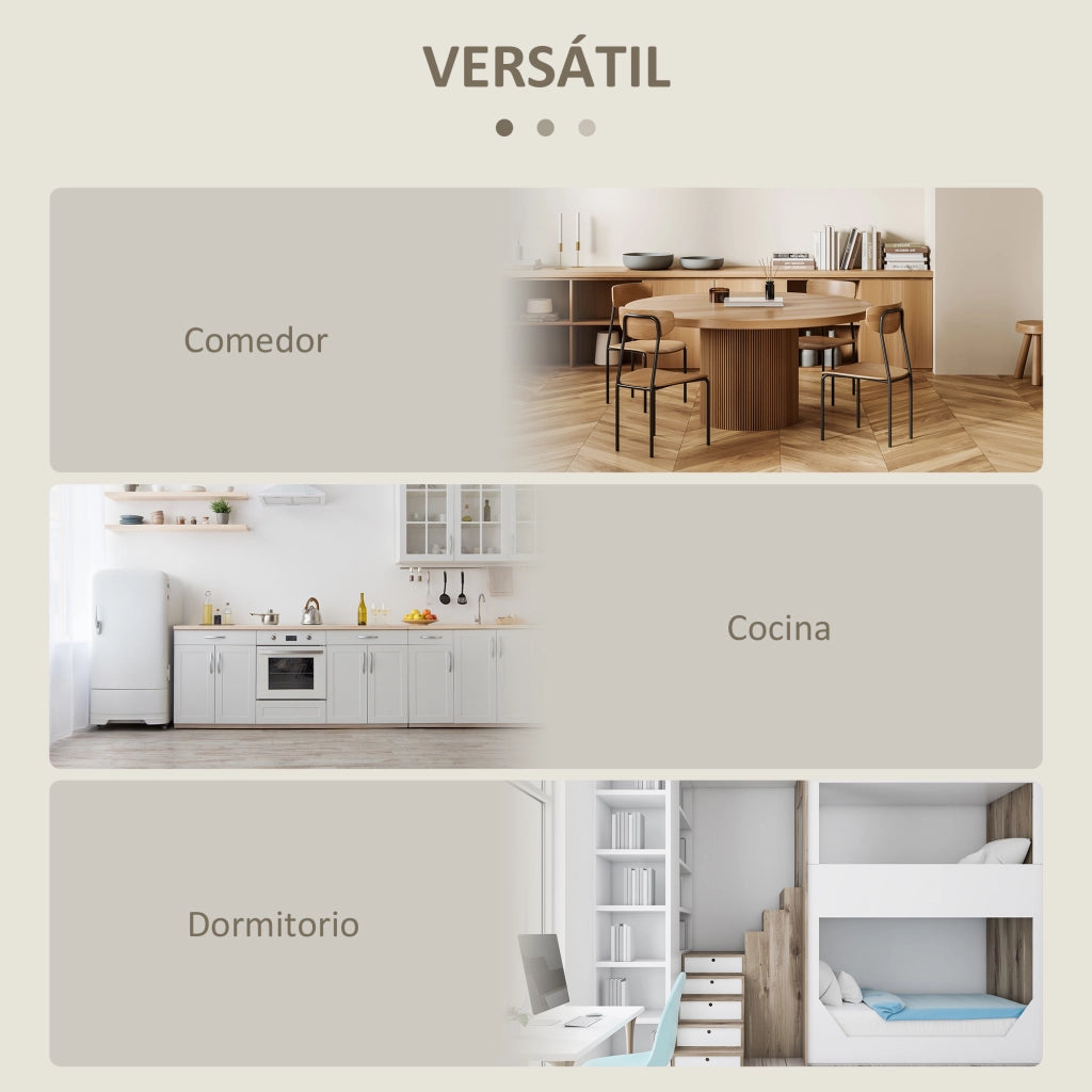 Tavolo Pieghevole da Cucina ¨C Zephmum ¨C Robe 104x76x73.7 cm