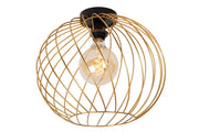 Plafoniera a gabbia dorata 40 cm 1xE27 Lucide Danza