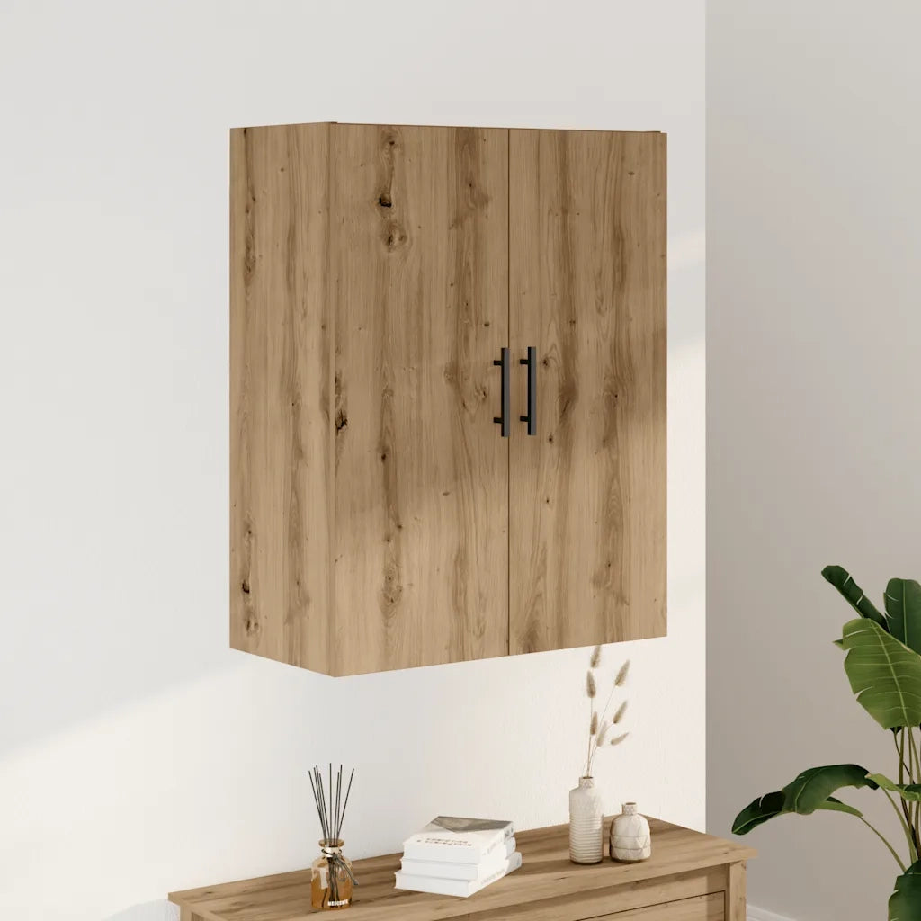 Mobile a Parete Rovere Artigianale 69,5x34x90 cm 857295