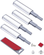 Drukgrendel Magnetico per Cucina e Armadi - 4 Pezzi Deurstopper a Molla con Chiusura Magnetica