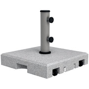 Base per ombrelloni in granito con ruote ¨C zephmum ¨C 28 kg, per pali 32/38/48mm, grigio