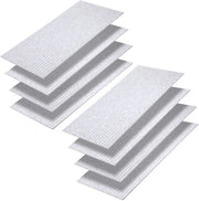 8 pannelli acustici disegno a strisce Autoadesivi Isolamento acustico Velo da parete colore crema chiaro