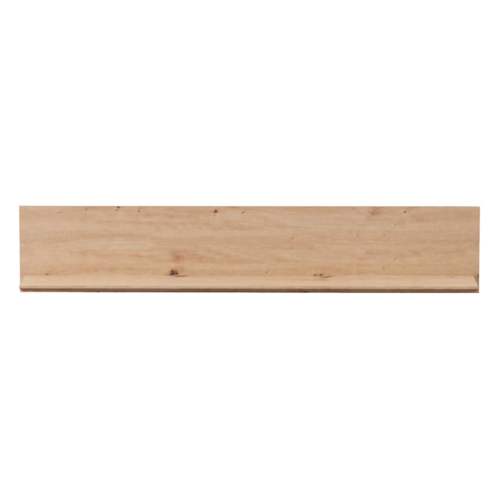 Lusern, Mensola un Ripiano, 128x20x24h cm Marrone Rovere Nodi