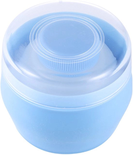 Set di 3 polverini con scatola di conservazione, morbidi e soffici cuscini di peluche, adatti per l'applicazione di polvere di talco, portatile e facile da utilizzare