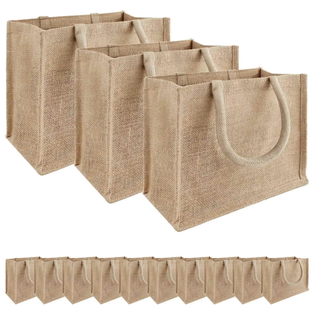 Borse in juta 50 pcs Naturale 26 x 22 x 14 cm 100% Juta Tossa 42012274