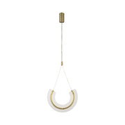Lampada a sospensione Maytoni Maya oro vetro LED 10W