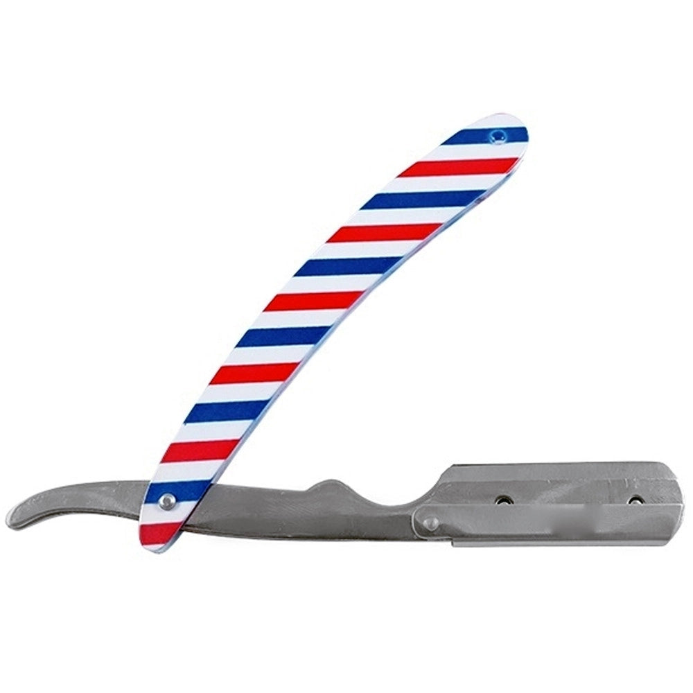 Trade Shop - Rasoio Barba American Barber Old Style A Mano Senza Mezza Lama Manico Protettivo -