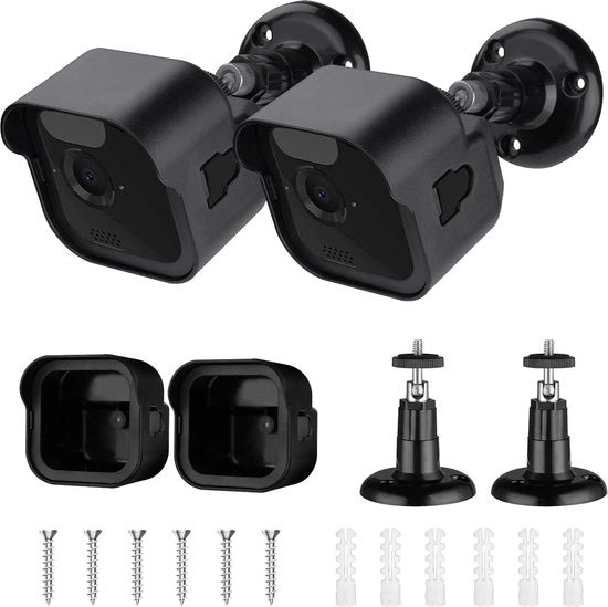 Kit di Supporto per Telecamera da Parete con Scatola Protettiva per Telecamera Outdoor - Regolabile 360° e Facile da Installare