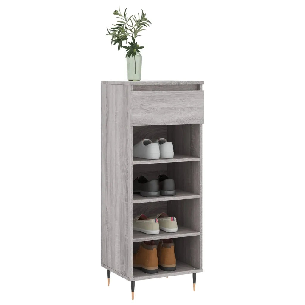 Scarpiera | Mobile per scarpe Grigio Sonoma 40x36x105 cm in Legno Multistrato