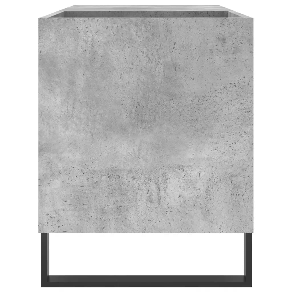 Mobile Porta Dischi Grigio Cemento 85x38x48cm Legno Multistrato 831712
