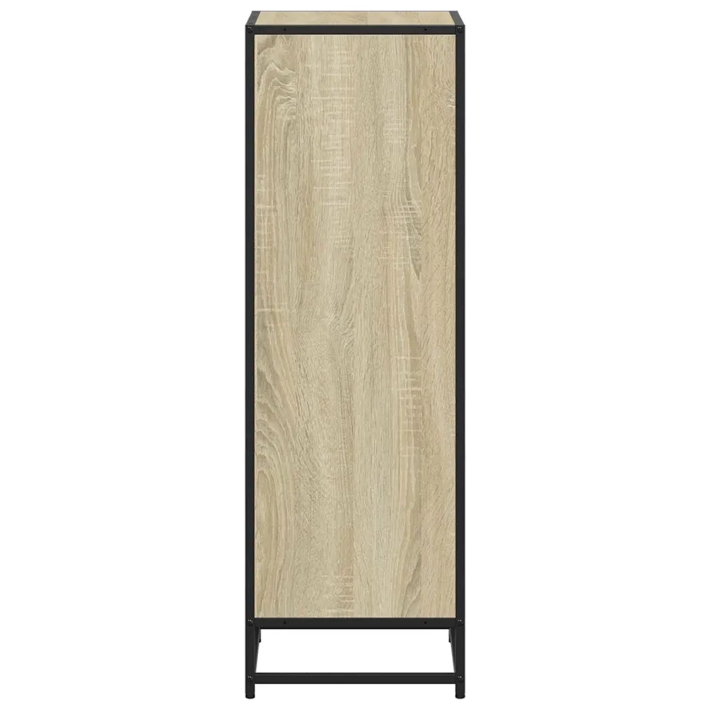 Libreria-Scaffale per Libri-Mobile di Stoccaggio Rovere Sonoma 40x35x107,5 cm in Legno Multistrato
