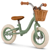 Balance Bike Bicicletta Senza Pedali 10" per Bambini Vintage Verde
