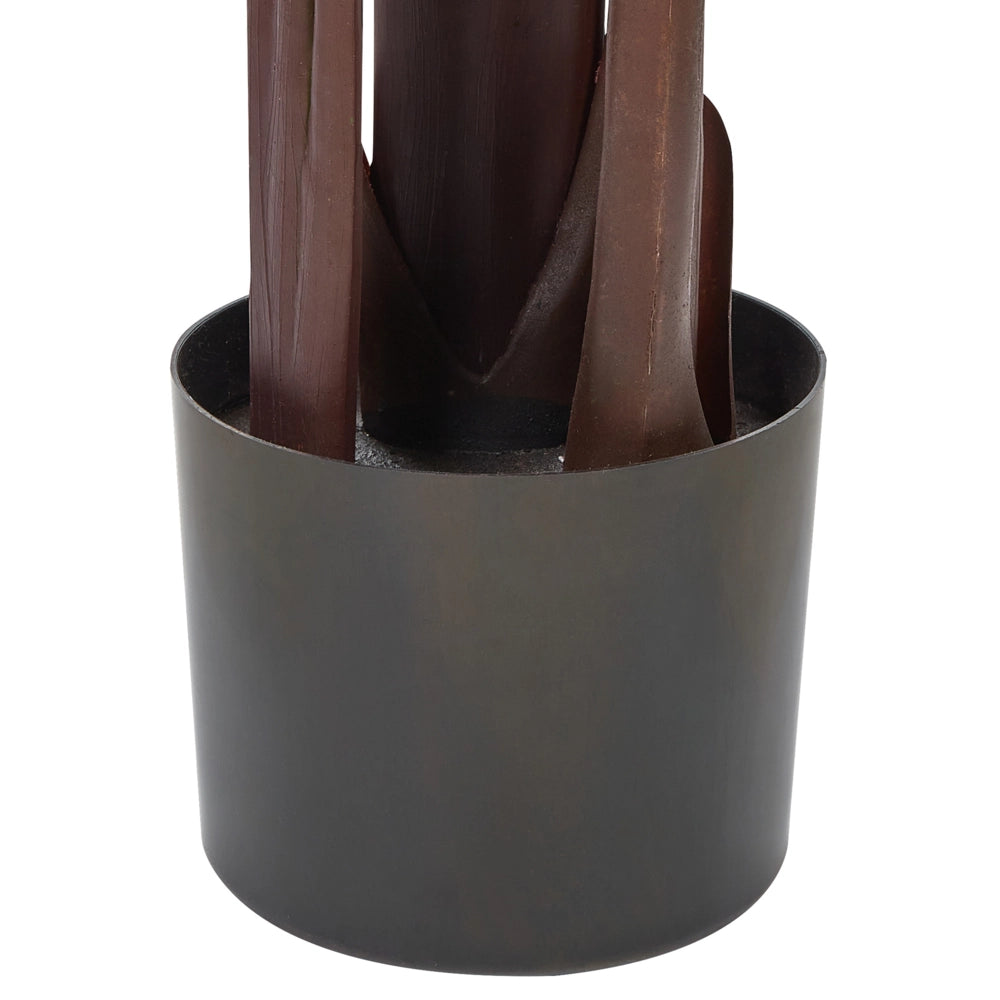 Pianta di banana artificiale in vaso verde e Nero sintetico 170 cm materiale decorativo accessorio per interni