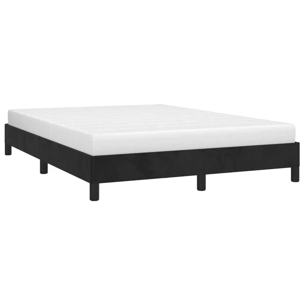 Giroletto senza Materasso Nero 140x200 cm in Velluto 346978