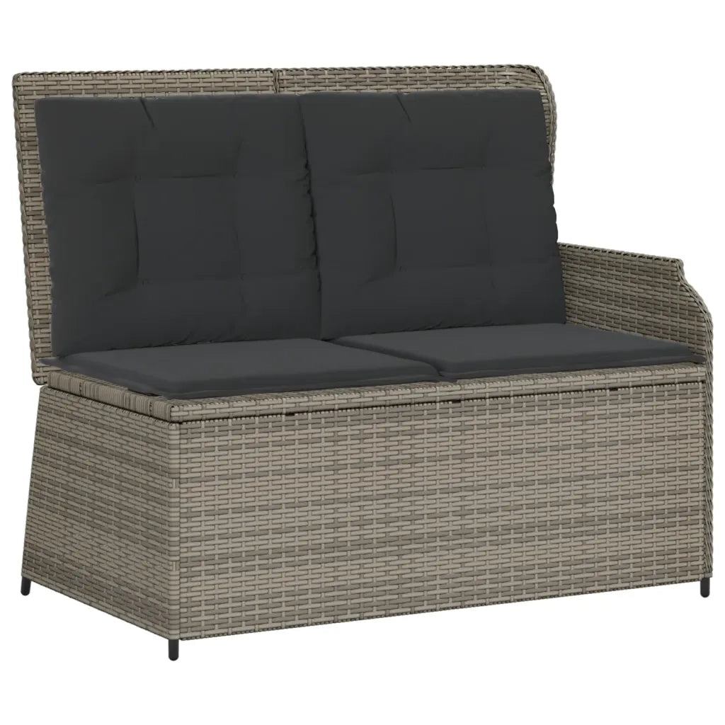 Set Divani da Giardino 6 pz con Cuscini in Polyrattan Grigio 3262468